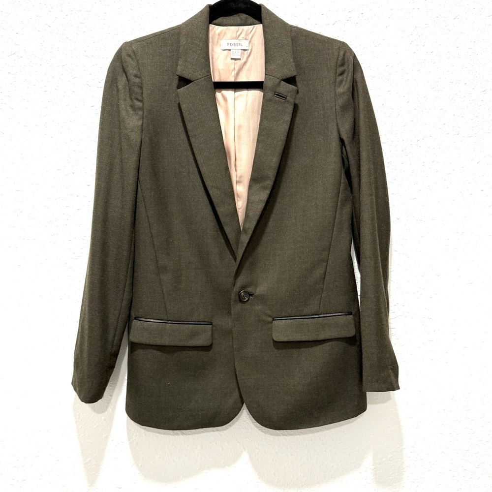 Fossil women's Dark Green Blazer 2